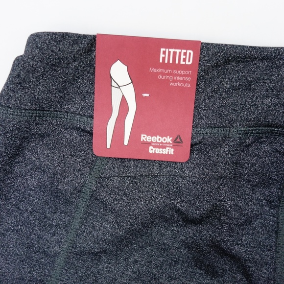 New Reebok Crossfit Chase Mid Gray Shorts - Picture 7 of 7